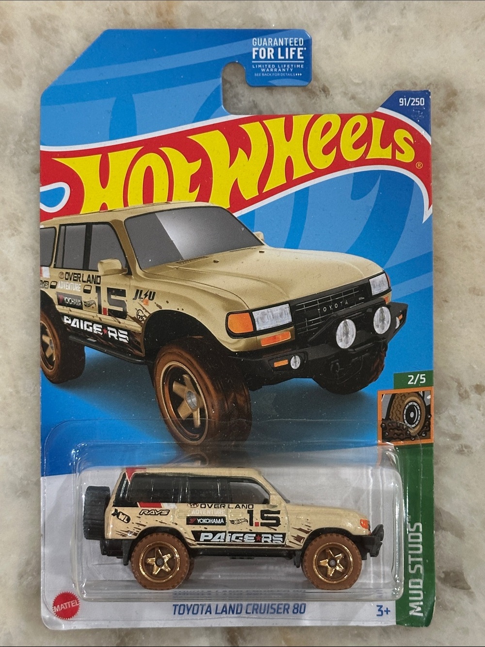 Hot Wheels Toyota Land Cruiser 80 Die-Cast Toy - Tan